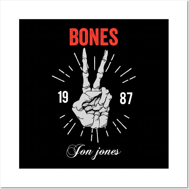 jon jones bones Wall Art by FIFTY CLOTH